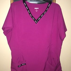 Scrub star scrub top fuchsia xl